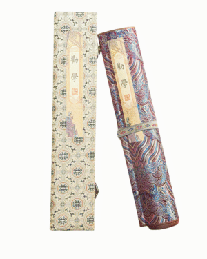 Chinese Xuan Paper Rice Paper  Art Paper Calligraphy Scroll Tracing Writing of < Quan Xue > Brocade Box Set