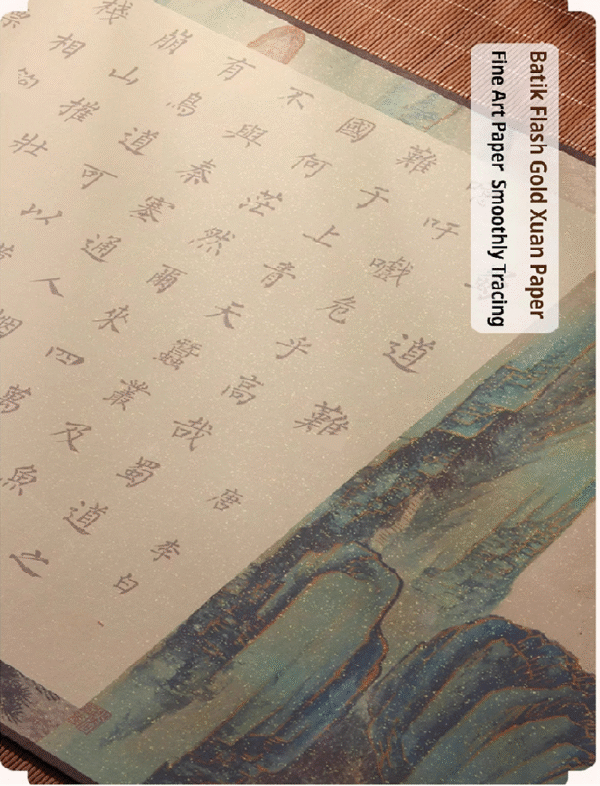 Rice Paper art paper calligraphy paper tracing writing scroll painting of <SHU DAO NAN> Song Brocade Box