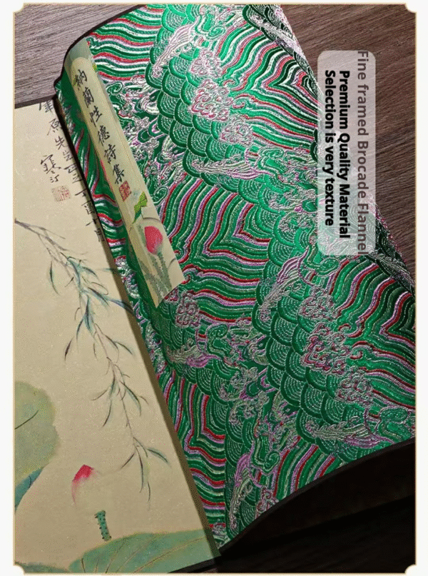 005 xuan paper art paper calligraphy paper tracing writing scroll painting of <Na lan Xing De Shi ji > Song Brocade Box