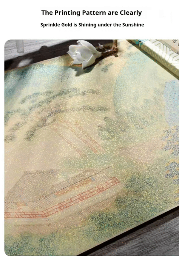 007 Painting Articrafts caligraphy paper rice paper xuan paper scroll of < Qing Jing Jing > Song Brocade Box Set