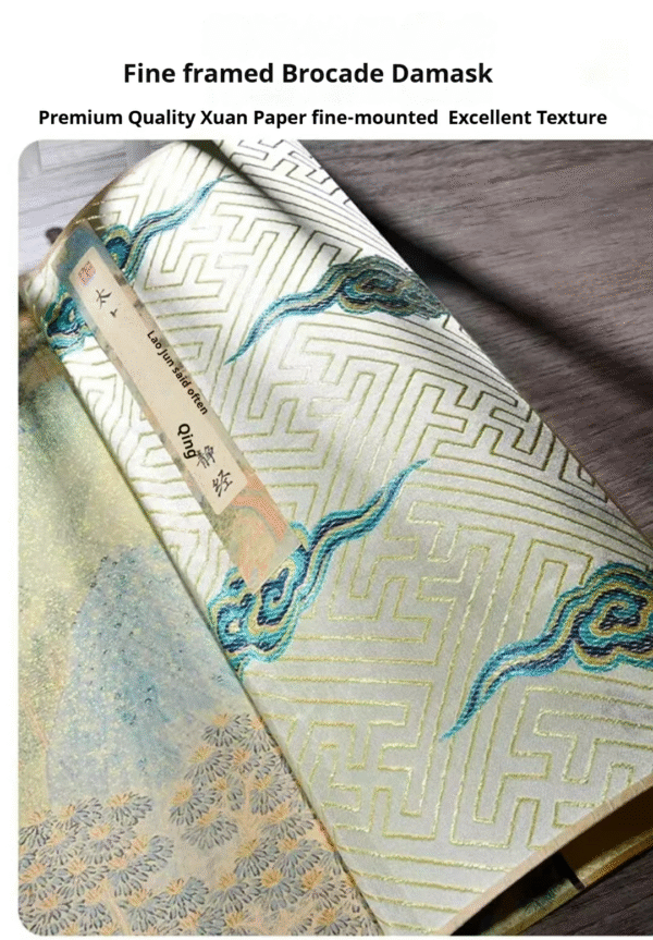 008 Painting Articrafts caligraphy paper rice paper xuan paper scroll of < Qing Jing Jing > Song Brocade Box Set