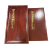 32*16*3cm  Xuan Paper Rice Paper Calligraphy <The Heart Sutra of Buddhism >  brochure Yellow sandalwood Gift Package Box set