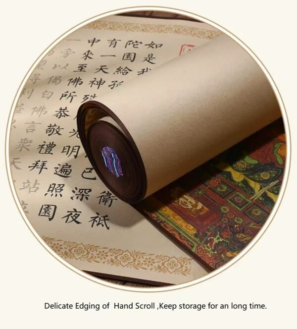 Xuan Paper Art Paper Calligraphy Tracing Writing Copying of < The Heart of Prajna Paramita Sutra > Song Brocade Box Set