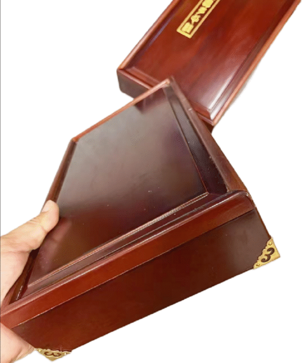 32*16*3cm  Xuan Paper Rice Paper Calligraphy <The Heart Sutra of Buddhism >  brochure Yellow sandalwood Gift Package Box set