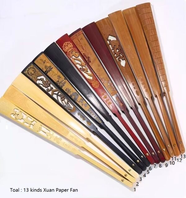 10 " Inch Chinese Camphor Wood Xuan （Art） Paper Folding Fan Box