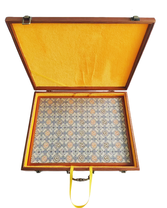 Rice Paper  Brochure list of Painting Calligraphy  wooden box  song brocade face  package box