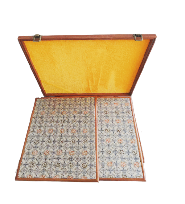 Rice Paper  Brochure list of Painting Calligraphy  wooden box  song brocade face  package box