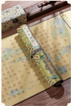 xuan paper Art Paper Calligraphy Tracing Writing < The Poem of President  Mao Ze Dong> Brocade Box Set.