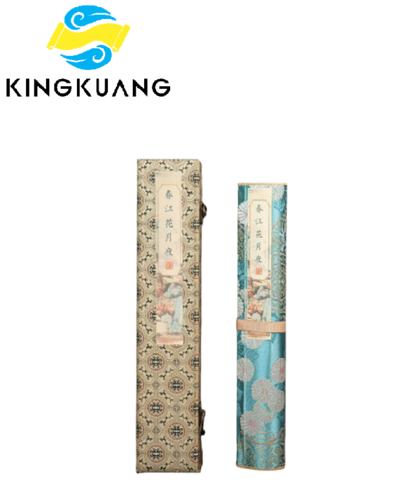 Xuan paper Art Paper Calligraphy Tracing and Writing Scroll of <CHUN JIANG HUA YUE YE >Song Brocade Box Set