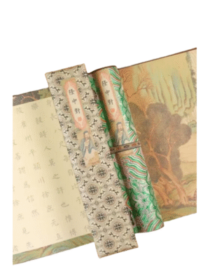 xuan paper Calligraphy paper Scroll Tracing Writing of < Long Zhong Dui   >brocade Box Set