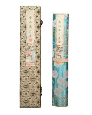 Xuan paper Art Paper Calligraphy Tracing and Writing Scroll of <CHUN JIANG HUA YUE YE >Song Brocade Box Set