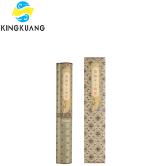 001gag XUAN PAPER Art Paper Caligraphy Scroll Tracing Writing of < Twelve of Lun Yu> Song Brocade Box Set