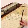 Xuan Paper Art Paper Calligraphy Scroll Tracing Writing of < BAI JIA XING> Brocade Box Set