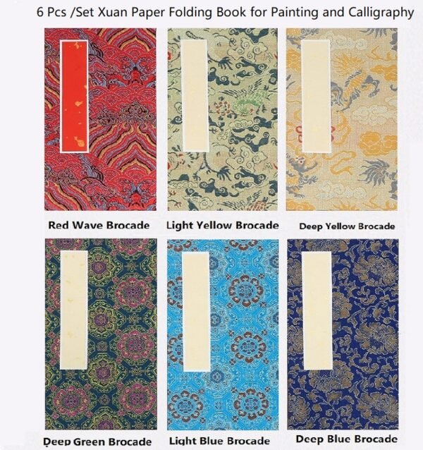 Chinese Xuan Paper  Folding Painting Calligraphy Booklet