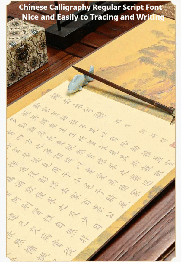 Rice Paper Calligraphy paper painting artworks tracing writing chinese poem  scroll of < GUI QU LAI XI CI > Song Brocade Box Set