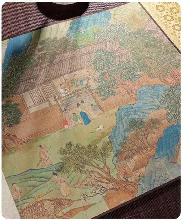 Xuan Paper Art Paper Caligraphy Artwork Tracing And Writing  Scroll of < San Zi Jing> Brocade Box Set