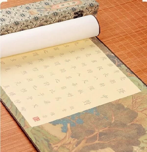 xuan paper Calligraphy paper Scroll Tracing Writing of < Long Zhong Dui   >brocade Box Set
