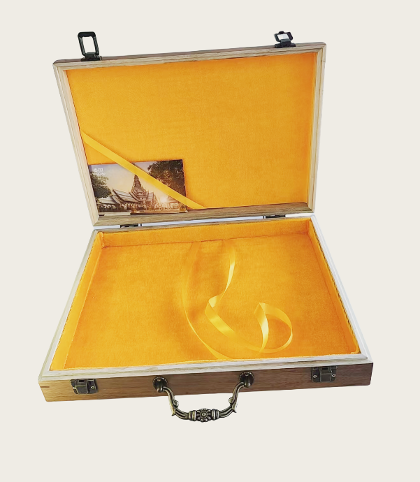 32.5 *23.5 *4.5cm Cinnamomum Camphora  Xuan Paper Brochure A4 Painting Frame Package Gift  Jewelry Wooden Box