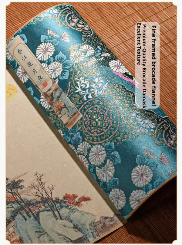 Xuan paper Art Paper Calligraphy Tracing and Writing Scroll of <CHUN JIANG HUA YUE YE >Song Brocade Box Set