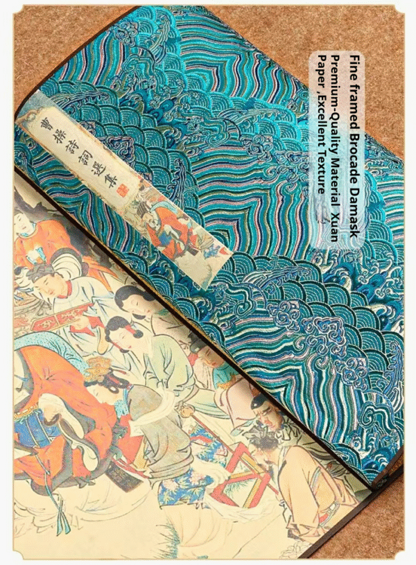Xuan paper Caligraphy paper Artwork Artcrafts Tracing Writing Scroll of < The Collected Poems of Mr Cao Cao > Song Brocade Box Set