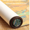 Rice Paper Calligraphy paper painting artworks tracing writing chinese poem  scroll of < GUI QU LAI XI CI > Song Brocade Box Set