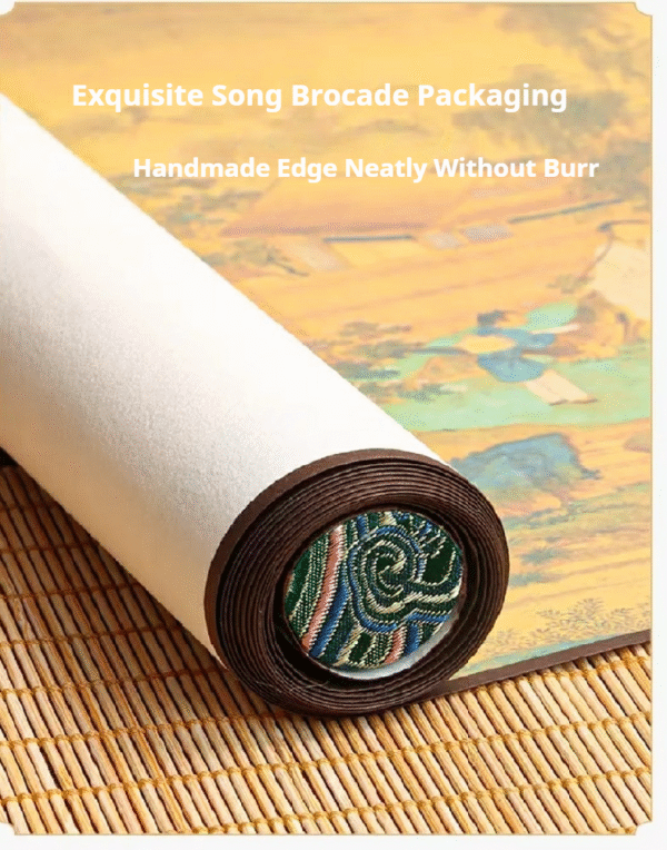 Rice Paper Calligraphy paper painting artworks tracing writing chinese poem  scroll of < GUI QU LAI XI CI > Song Brocade Box Set