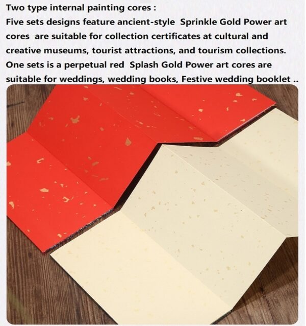 Chinese Xuan Paper  Folding Painting Calligraphy Booklet