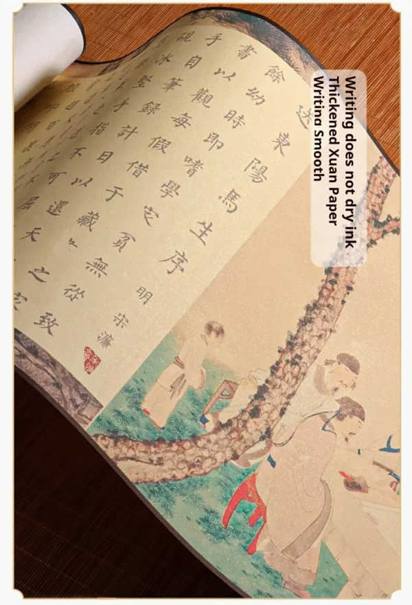 Chinese Xuan Paper Art Paper Rice paper calligaphy tracing writing copying  scroll  of < SONG DONG YANG MA XU > Song Brocade Box Set