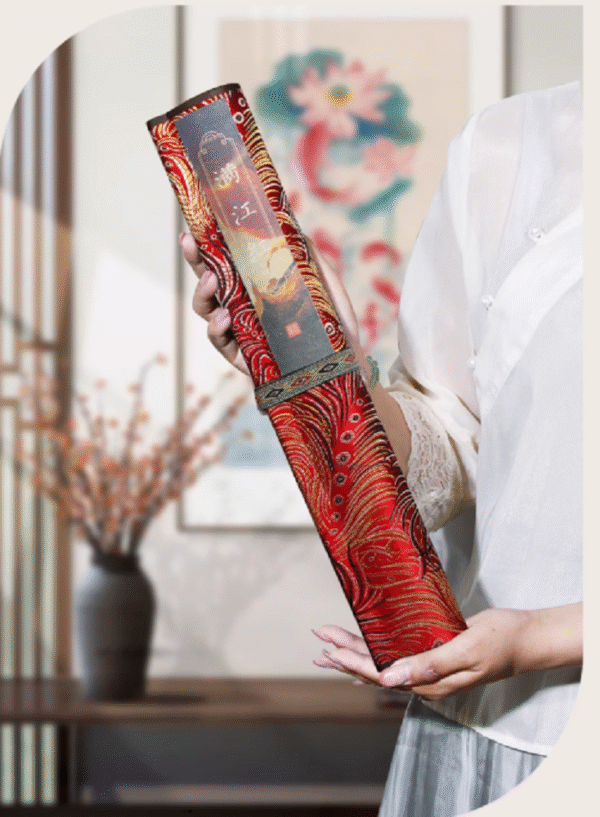 007 Xuan Paper Art Painting Paper Caligraphy Tracing Writing Scroll of < MAN JIANG HONG > Song Brocade Box Set