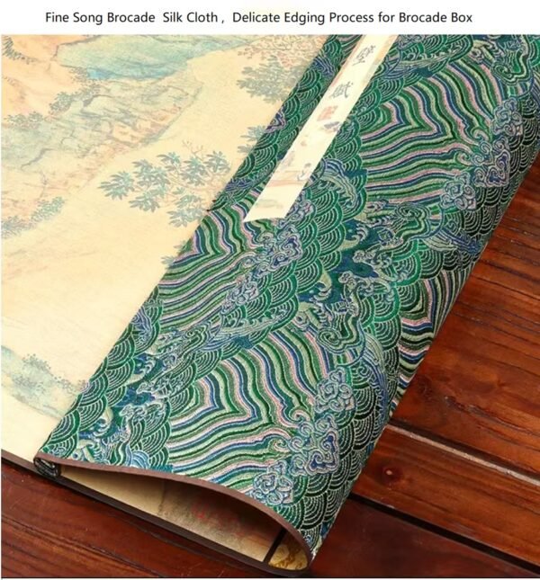007 xuan paper calligraphy paper artworks scroll Tracing Writing of China Poems of < CHI BI FU >Song Brocade Box Set