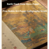 Rice Paper Calligraphy paper painting artworks tracing writing chinese poem  scroll of < GUI QU LAI XI CI > Song Brocade Box Set