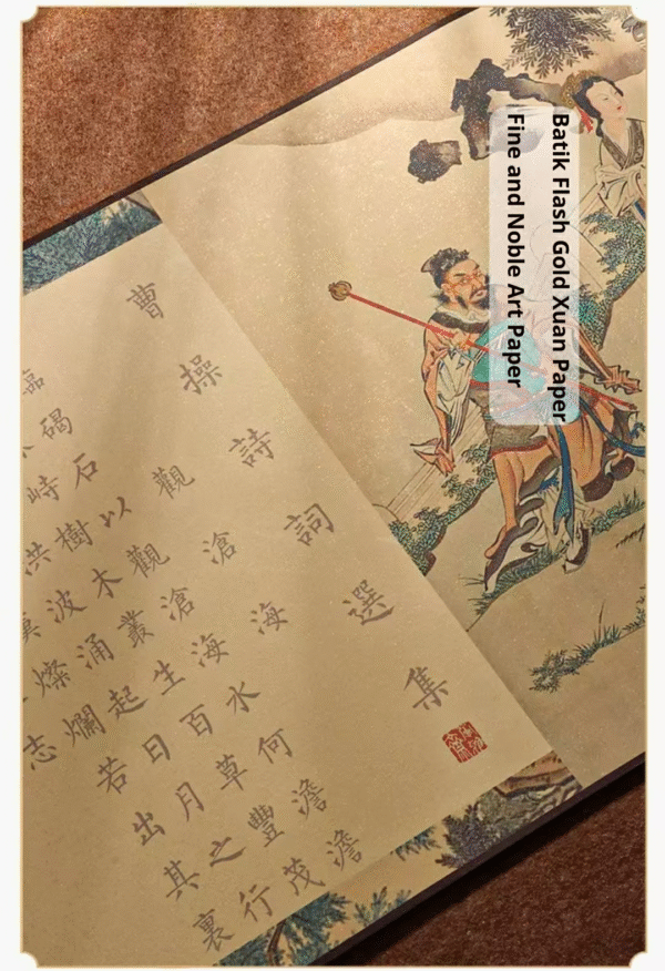 Xuan paper Caligraphy paper Artwork Artcrafts Tracing Writing Scroll of < The Collected Poems of Mr Cao Cao > Song Brocade Box Set