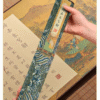 Rice Paper Calligraphy paper painting artworks tracing writing chinese poem  scroll of < GUI QU LAI XI CI > Song Brocade Box Set
