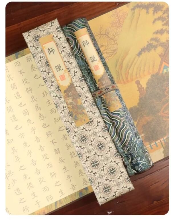 xuan paper calligraphy paper artworks tracing writing scroll of < Master Said> Song Brocade Box Set