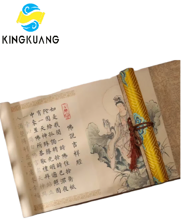 Xuan paper Art Paper Calligraphy Tracing and Writing Scroll of  Buddhist scriptures < JI Xiang Jing  >