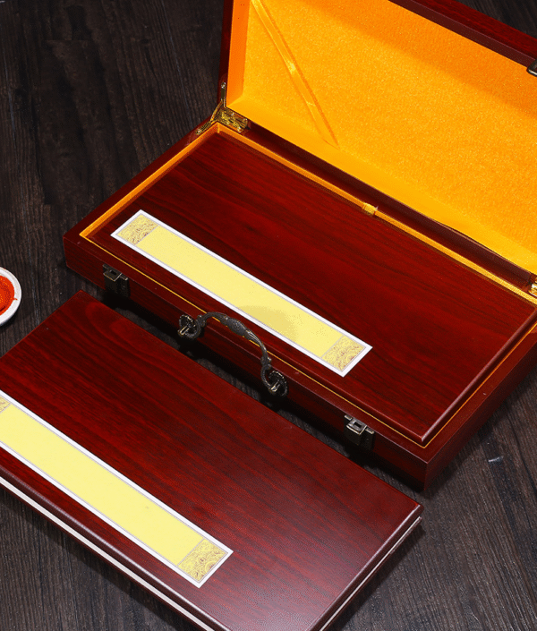 32*16cm Red wood Calligraphy  Xuan Paper Brochure Booklet Ablum Collection  Gift  Artworks Box Sets