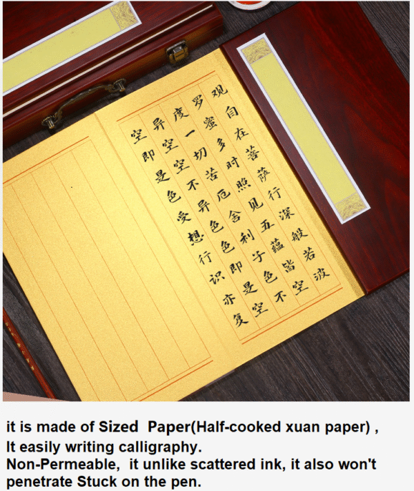32*16cm Red wood Calligraphy  Xuan Paper Brochure Booklet Ablum Collection  Gift  Artworks Box Sets