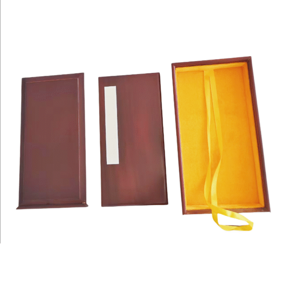 32*16*3.5cm Xuan Paper Rice Paper Calligraphy of brochure  Yellow sandalwood Gift Package wooden Box