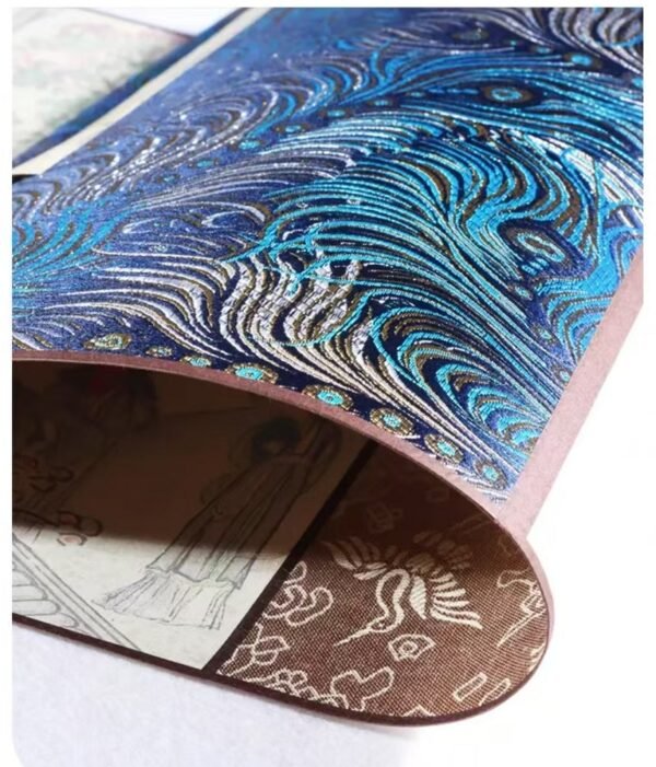 xuan paper  Calligraphy Paper Artworks Tracing Writing Copying Scroll of < KONG QUE DONG NAN FEI  > Song Brocade Box