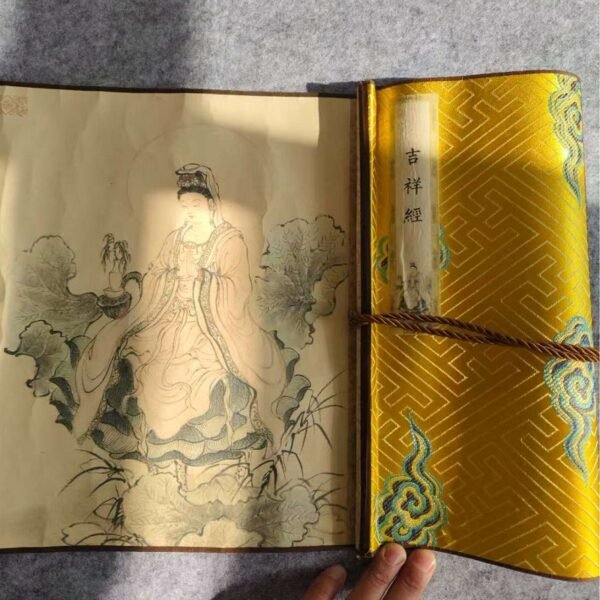 Xuan paper Art Paper Calligraphy Tracing and Writing Scroll of  Buddhist scriptures < JI Xiang Jing  >