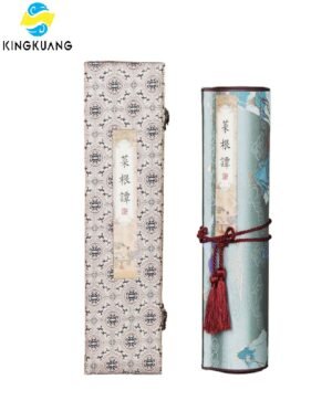 Xuan Paper Art Paper Sumi-e Paper Tracing and Writing Hand Mounted Scroll of <CAI GEN TAN> Song Brocade Box Set Gift