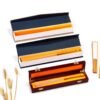 10 inch Xuan Paper Hand-Folding Fan Imitation Wooden Box 