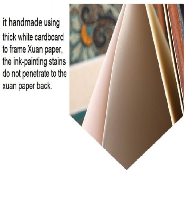 32*16cm Xuan Paper  Rice Paper  Art Paper Calligraphy Painting Paper  Sumi- E Paper Brochure list Ablum Red Wooden Box  Set