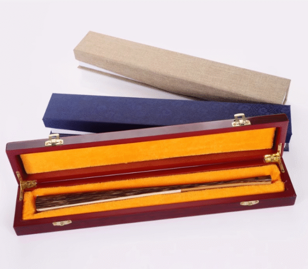 10 inch Xuan Paper Hand-Folding Fan Imitation Wooden Box 