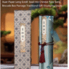 34*1157cm  Xuan Paper Art Paper Sumi-e Paper Tracing and Writing Hand Mounted Scroll of <CAI GEN TAN> Song Brocade Box Set Gift