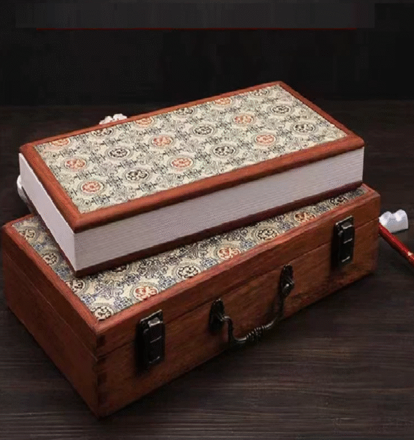 32*16cm Xuan Paper  Rice Paper  Art Paper Calligraphy Painting Paper  Sumi- E Paper Brochure list Ablum Red Wooden Box  Set