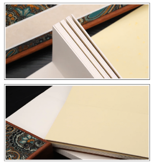 32*16cm Xuan Paper  Rice Paper  Art Paper Calligraphy Painting Paper  Sumi- E Paper Brochure list Ablum Red Wooden Box  Set