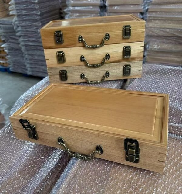 32*16*4.5cm Camphor Wood Xuan Paper Booklet Ancient Book Gold Silver Jewelry and Ornaments Package Box