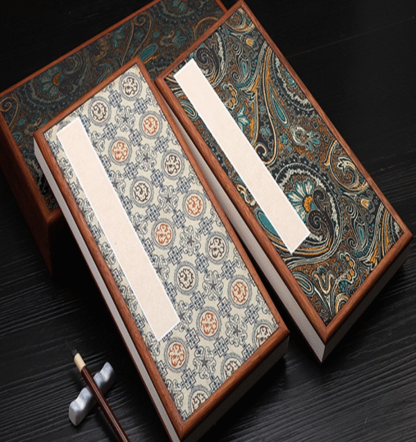 32*16cm Xuan Paper  Rice Paper  Art Paper Calligraphy Painting Paper  Sumi- E Paper Brochure list Ablum Red Wooden Box  Set
