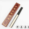 10 inch Xuan Paper Hand-Folding Fan Imitation Wooden Box 